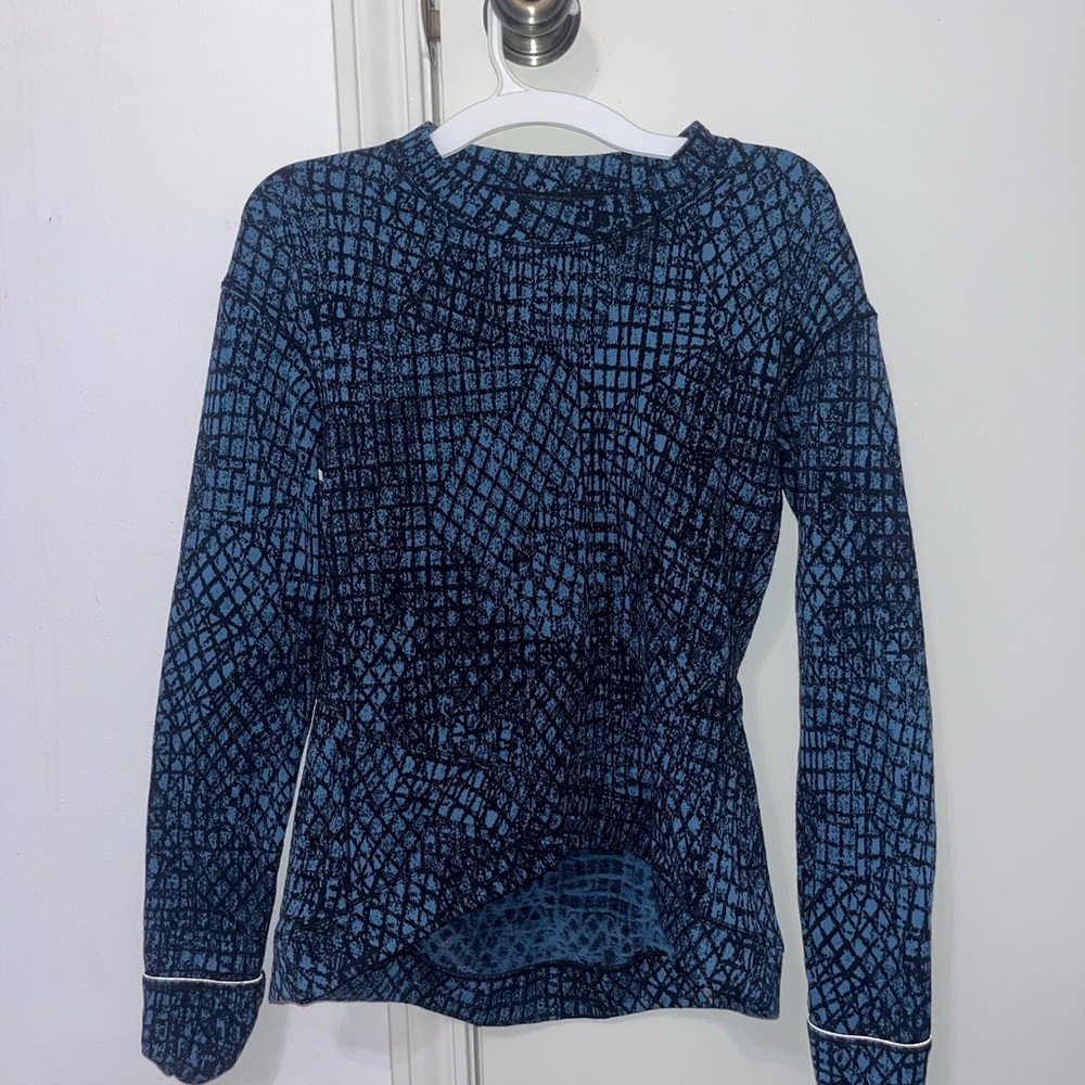 lululemon athletica Blue and Black Sweatshirt